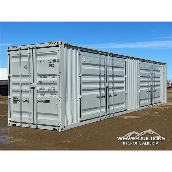 2025 8 X 40 FT. MULTIDOOR SHIPPING CONTAINER