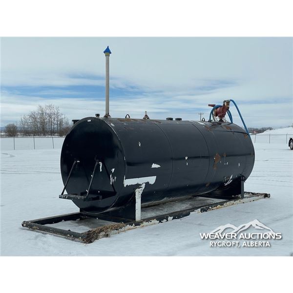 FUEL TANK ON SKID W/FILL RITE PUMP & NOZZLE