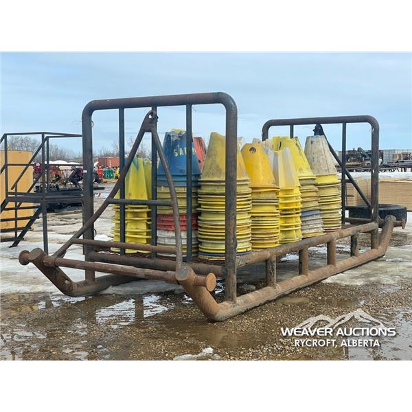 SKID SLOOP W/PIPE CONES