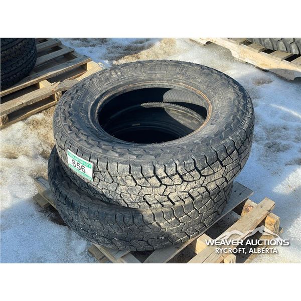 (2) MILEKING 225/75R16 TIRES