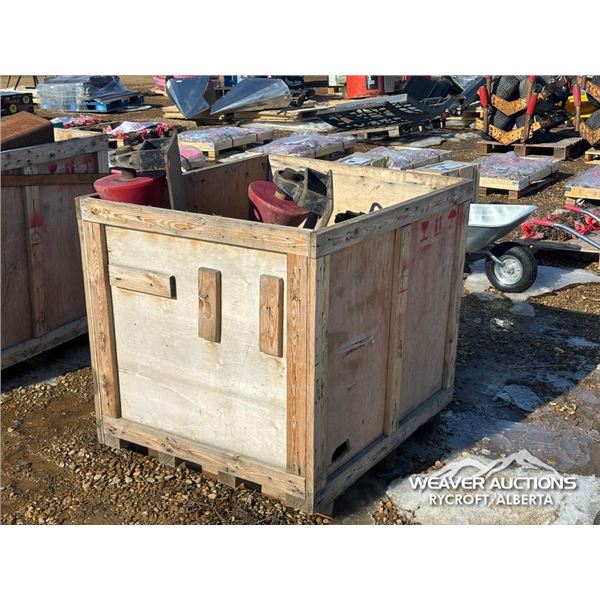 CRATE OF PIPE ROLLERS