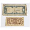 Image 2 : #73 WW2 JAPANESE OCCUPATION 1 + 10 CENTAVOS NOTES