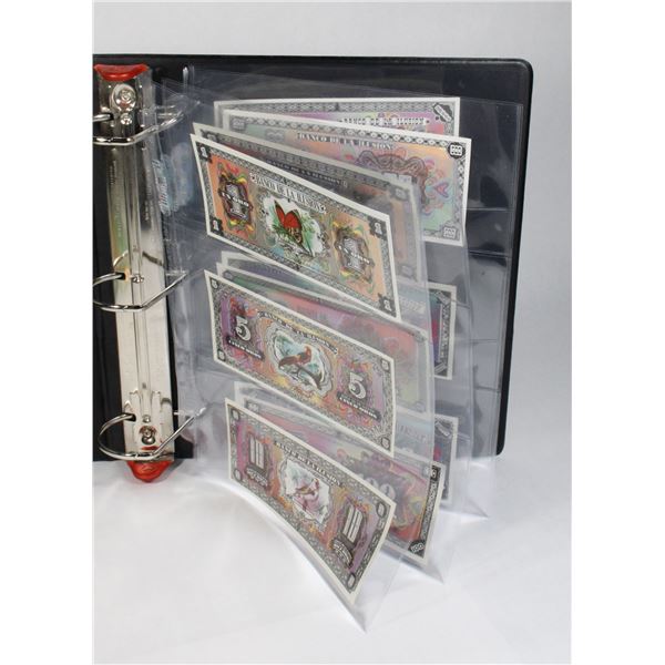 #75 1962 MEXICO SET OF 10 BANCO DE LA ILUSION OROS