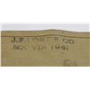 Image 3 : #97  WW2 CANADA GAS MASK BAG 1941 J.E. LORTIE CO