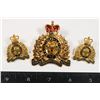 Image 1 : #136 1980'S RCMP QEII CAP BADGE COLLAR BADGE SET