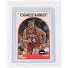 Image 1 : #329 CHARLES BARKLEY 76ERS CARD 1989 NBA HOOPS