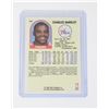 Image 2 : #329 CHARLES BARKLEY 76ERS CARD 1989 NBA HOOPS