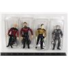 Image 1 : #419 LOT 4 PLAYMATES STAR TREK TNG ACTION FIGURES