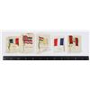 Image 1 : #537 LOT 5 SILK CARDS FLAGS OF THE WORLD 1900'S