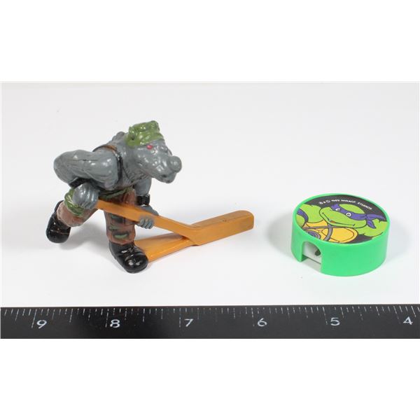 TMNT ROCKSTEADY HOCKEY FIGURE SMALL SIZE GAME