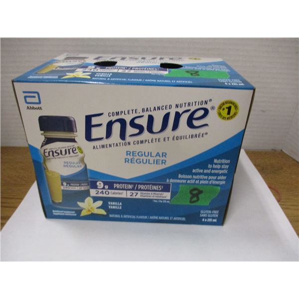 ENSURE REGULAR VANILLA DRINK DRINK (6 X 235 ML BOTTLES)