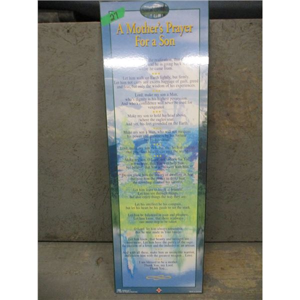 MOTHER'S PRAYER FOR A SON