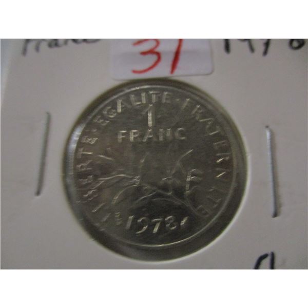 1978 ONE FRANC