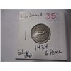 Image 1 : 1934 NEW ZEALAND 6 PENCE (0.90 SILVER)