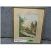 Image 1 : ESTATE:  SIGNED FRENCH ETCHING BY L'YONNE BY PIERRE (APPROX. 15" X 18")