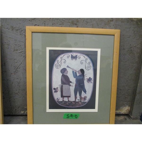 ESTATE:  PICTURE OF TWO PEOPLE PLAYING MUSIC BY R. DAVEY