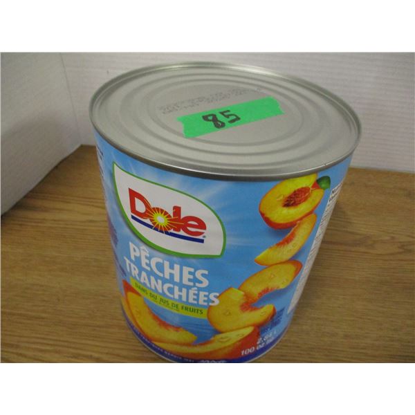 SHELF PULLS (AS IS):  DOLE PEACH SLICES (2.84L) - CAN