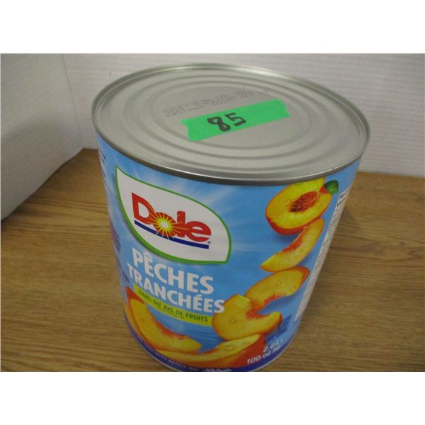SHELF PULLS (AS IS):  DOLE PEACH SLICES (2.84L) - CAN