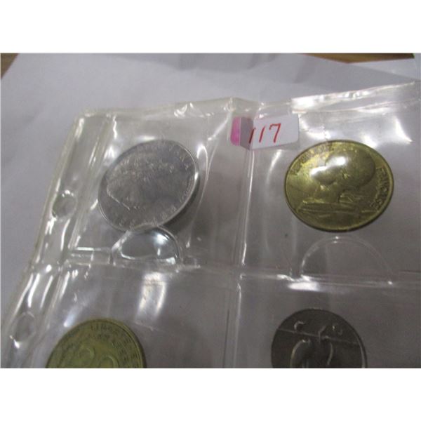 STOCK SHEET OF OVER 30 WORLD COLLECTABLE COINS
