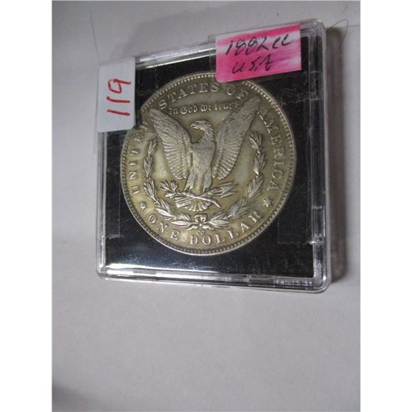 1882 CARSON CITY USA MORGAN SIVLER DOLLAR (NOT TESTED - AS IS - SILVER CONTENT NOT VERIFIED)