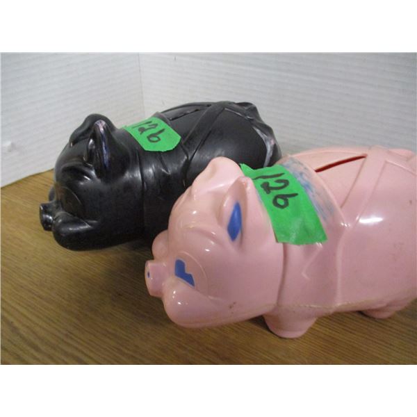 2 PIGGY BANKS