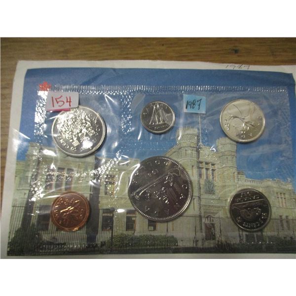 1987 PROOF CANADA MINT SEALED COIN SET