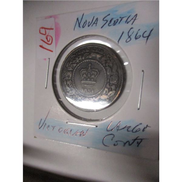 1864 NOVA SCOTIA VICTORIAN LARGE PENNY