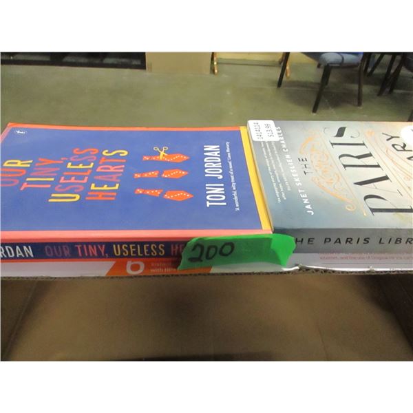 BOX C/W BOOKS, DVD'S, CHICKEN ROASTER, CORK SCREW SET