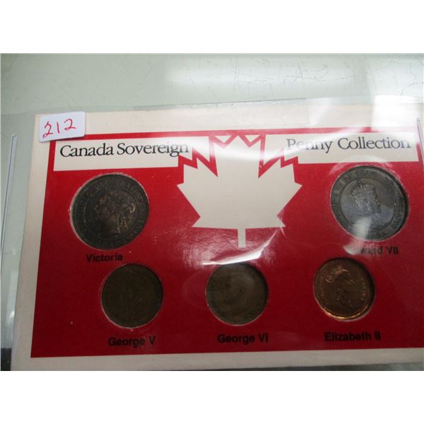 CANADA SOUVENEIR PENNY COLLECTION