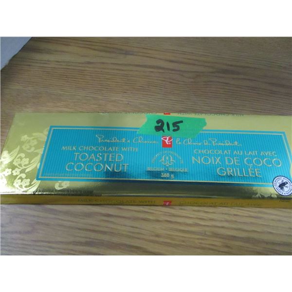 SHELF PULL (AS IS):  PC MILK CHOCOLATE WITH TOASTED COCONUT BAR (300G)