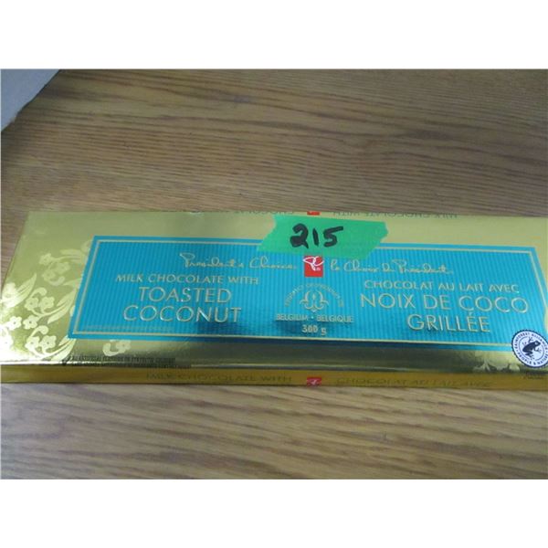 SHELF PULL (AS IS):  PC MILK CHOCOLATE WITH TOASTED COCONUT BAR (300G)