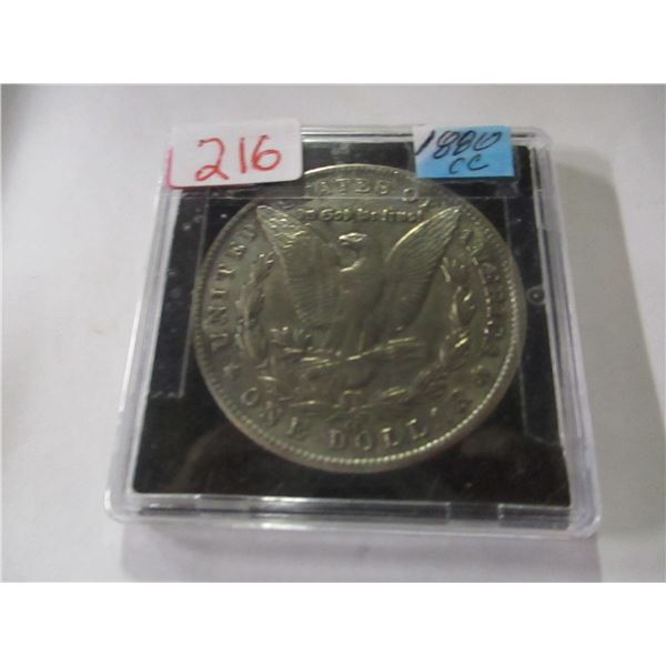 1880 CARSON CITY USA SILVER DOLLAR (NOT TESTED - AS IS - SILVER CONTENT NOT VERIFIED)