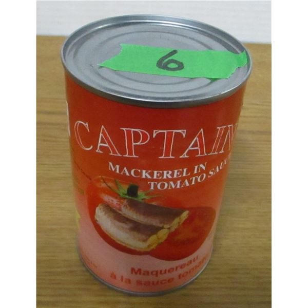 SHELF PULLS (AS IS):  CAPTAIN MACKEREL IN TOMATO SAUCE (425G) - CAN