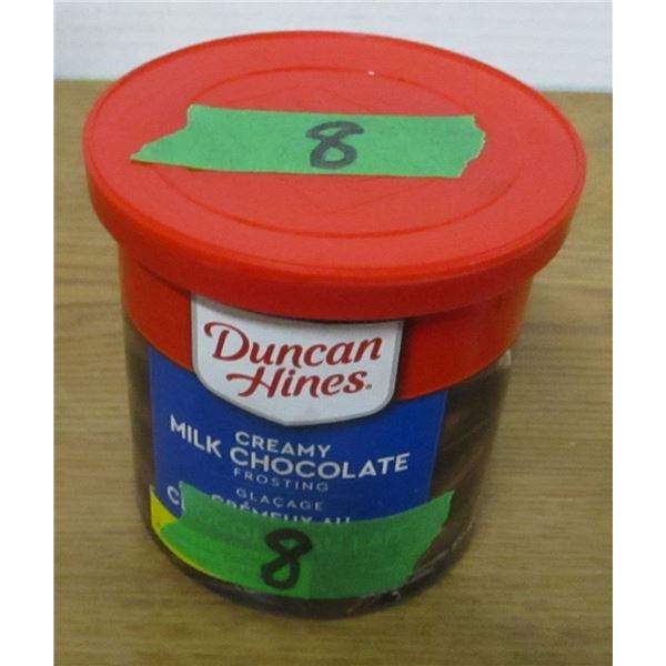 SHELF PULLS (AS IS):  DUNCAN HINES CREAMY MILK CHOCOLATE FROSTING (450G) - TUB