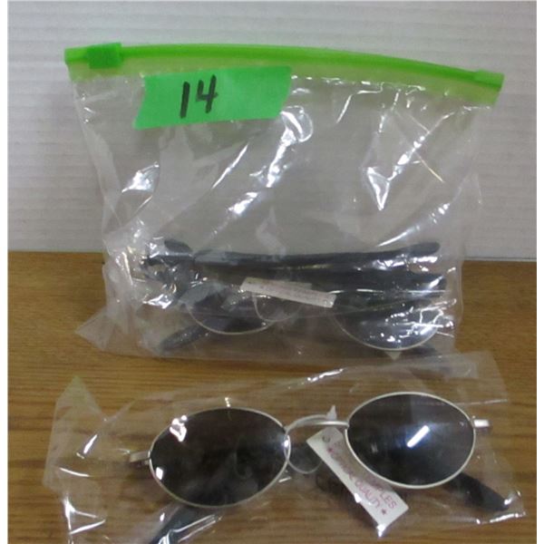 NEW:  BAG C/W 3 PAIR SUNGLASSES