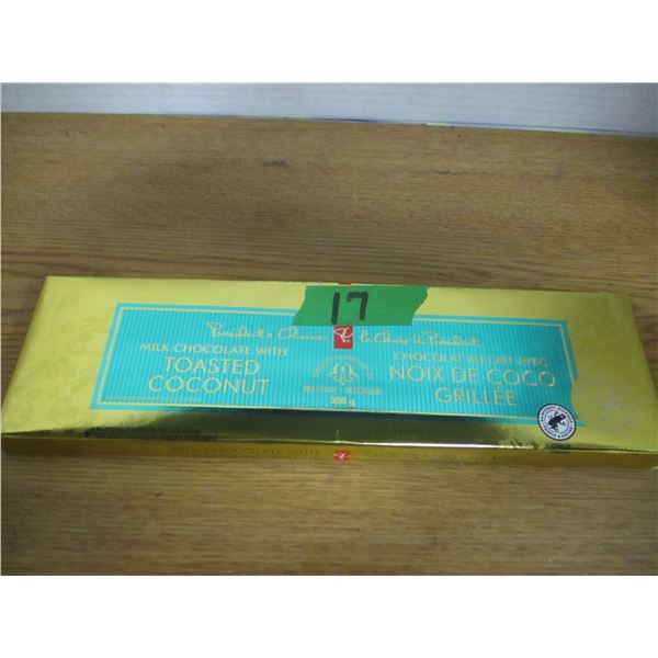 SHELF PULL (AS IS):  PC MILK CHOCOLATE WITH TOASTED COCONUT BAR (300G)
