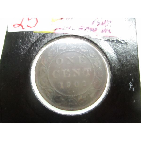 1902 CANADA LARGE CENT
