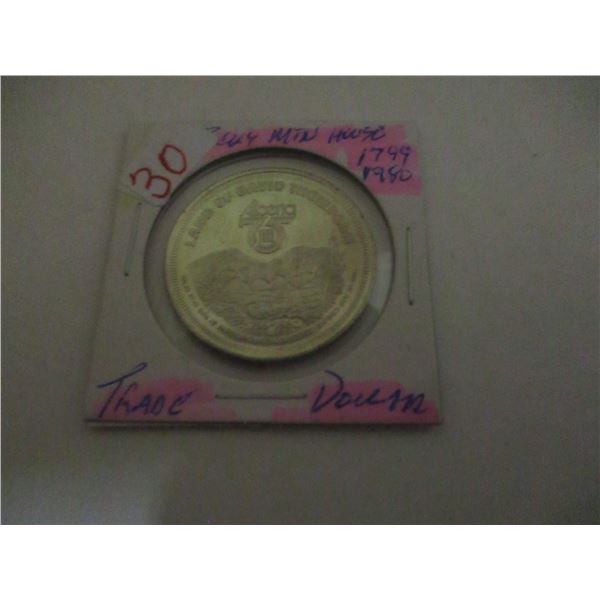 1799 - 1980 DAVID THOMPSON TRADE DOLLAR