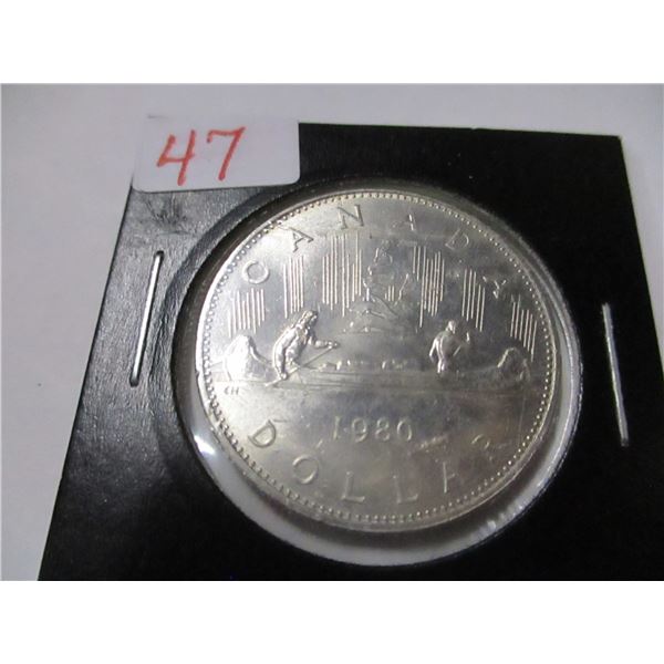 1980 CANADA $1 COIN
