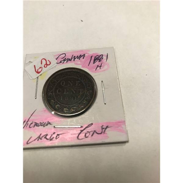 1881H CANADA LARGE CENT