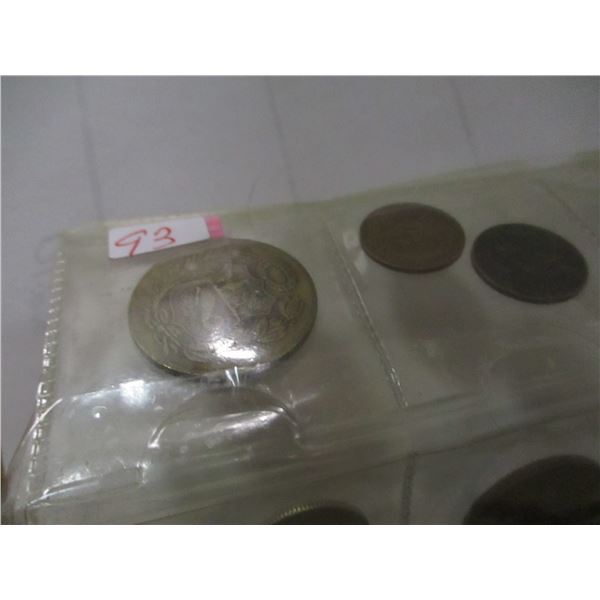 SHEET OF OVER 35 COLLECTABLE COINS