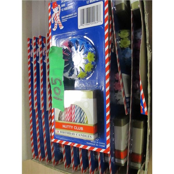 ESTATE:  BOX C/W BIRTHDAY CANDLES