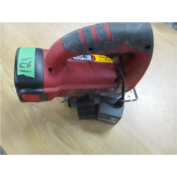 ESTATE:  14.4 VOLT CORDLESS JIG SAW C/W BATTERY & CHARGER