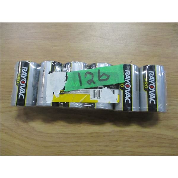 ESTATE:  6 - RAYOVAC D-CELL BATTERIES