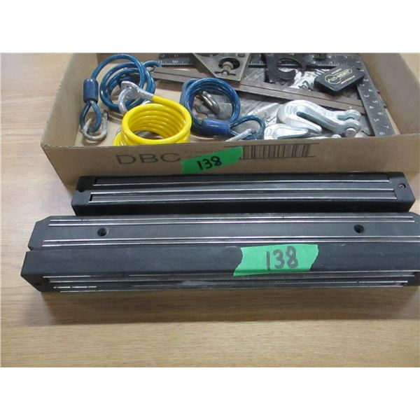 FLAT C/W MAGNETS, HOOKS, SQUARE, ETC