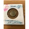 Image 1 : 1919 G CANADA SILVER FIVE CENT