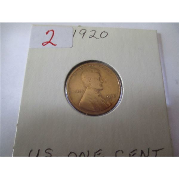 1920 USA ONE CENT