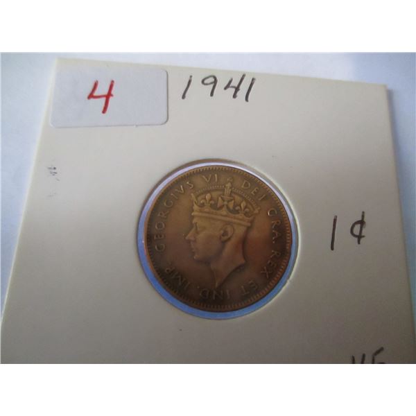 1941 NEWFOUNDLAND ONE CENT