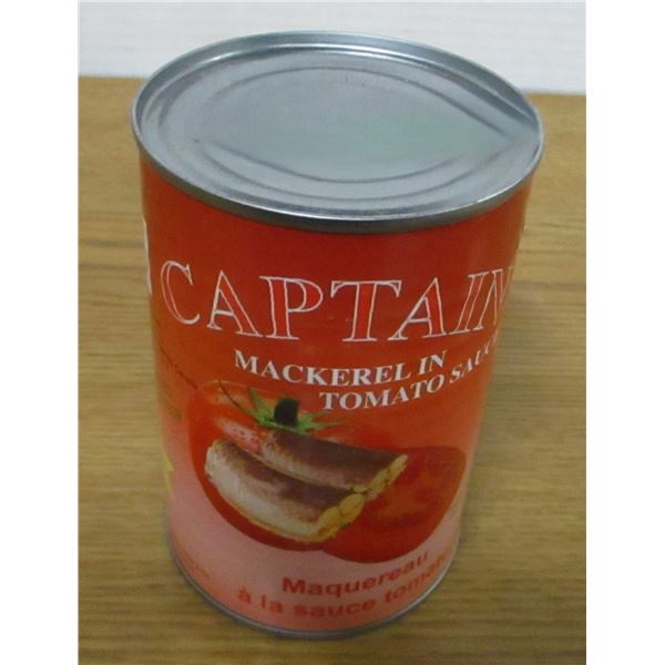 SHELF PULLS (AS IS):  CAPTAIN MACKEREL IN TOMATO SAUCE (425G) - CAN