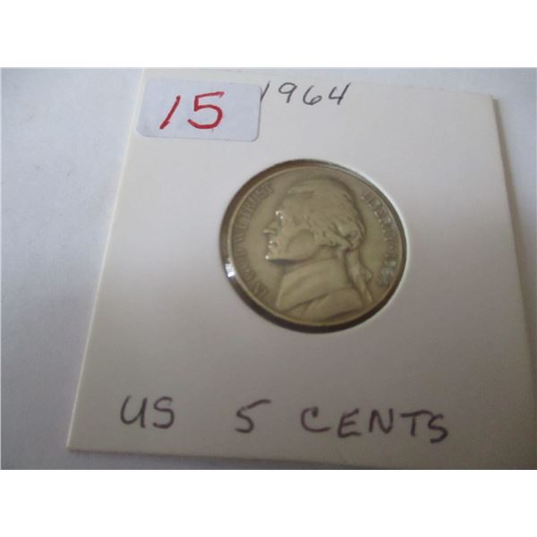 1964 USA FIVE CENT